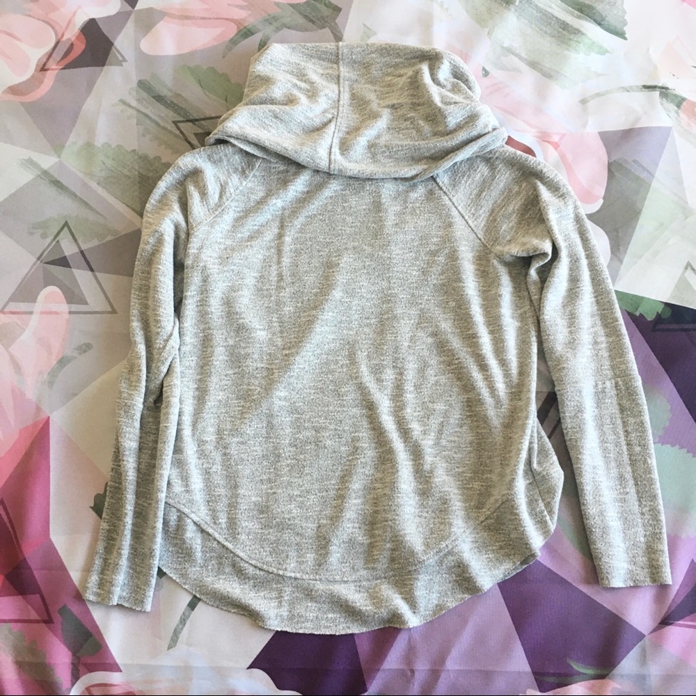 Gray Cowl Neck Sweater - Picture 2 of 5